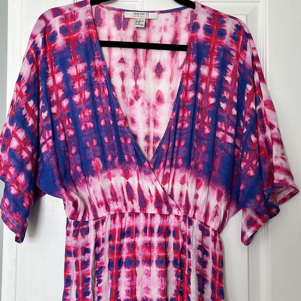 Forever 21 tie dye maxi dress